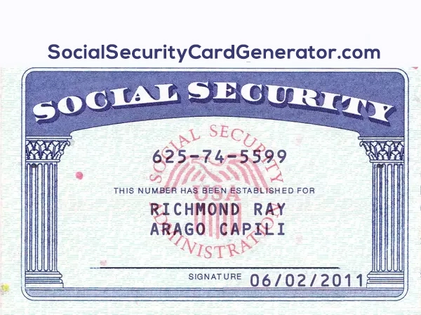 Fake SSN Card Maker Free