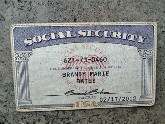 Social Security Card Front Real Looking Mockup Generator